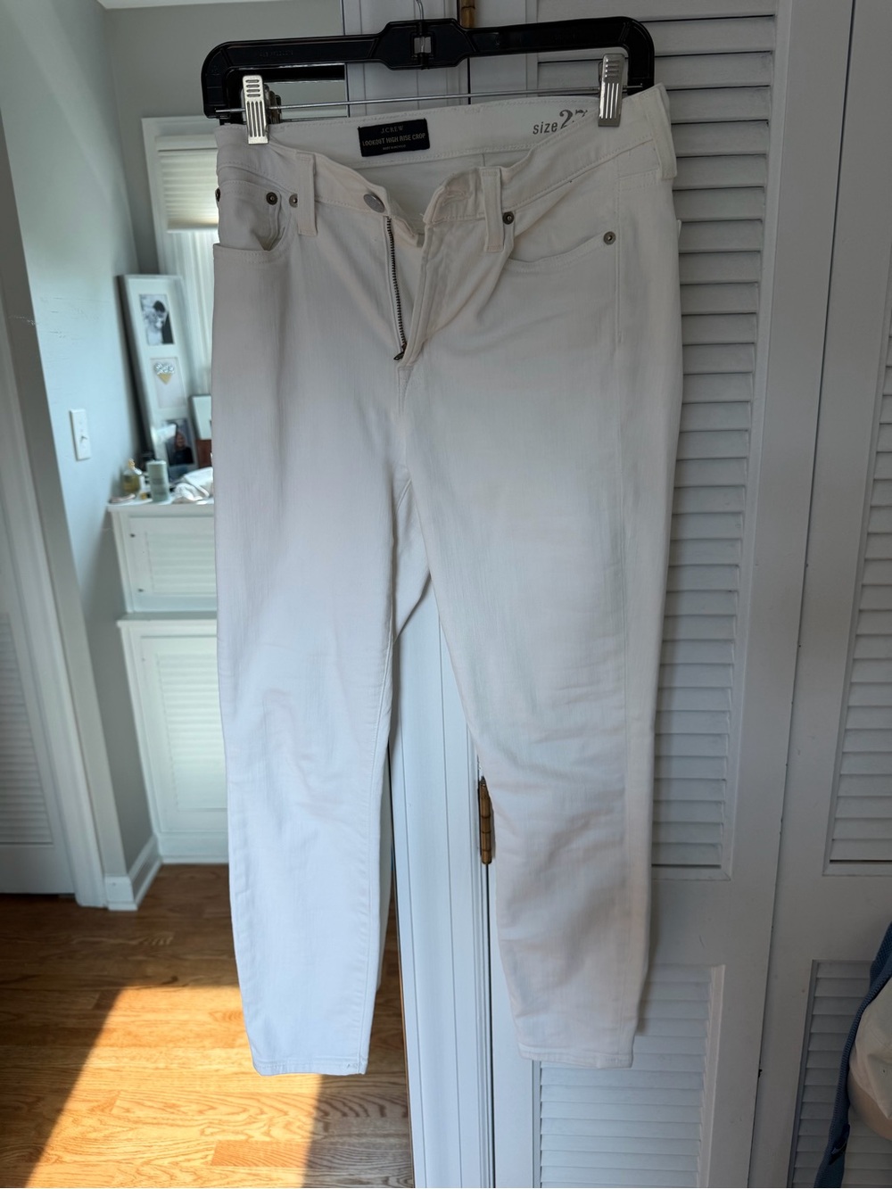 J. Crew high rise crop - White Ankle Pants - excellent condition / size 27